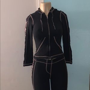 For Joseph Small Floral Embroider Two Piece Set